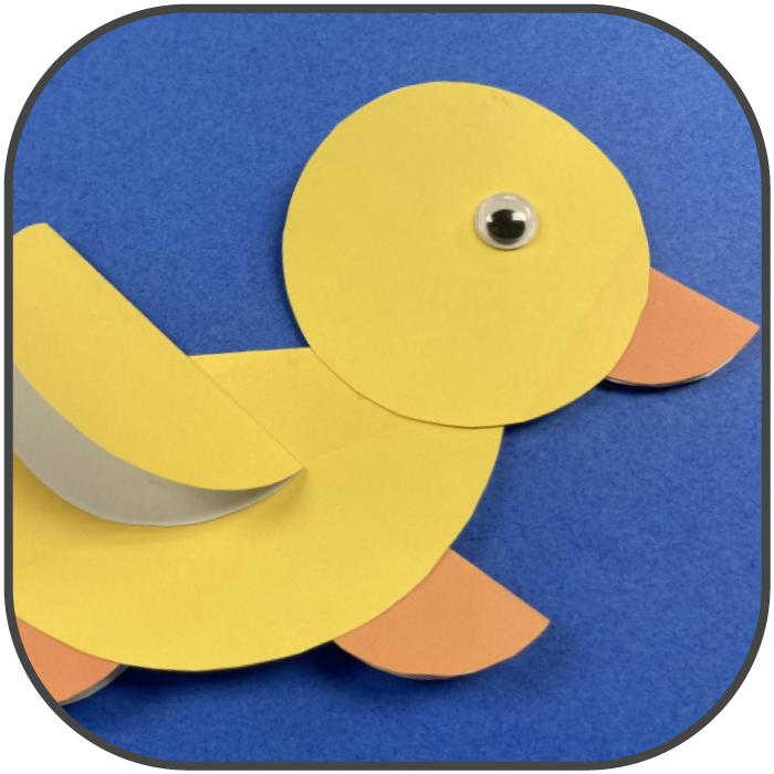 Paper Yellow Duck Craft