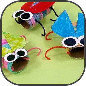 Yarn Wrapped Bugs Craft