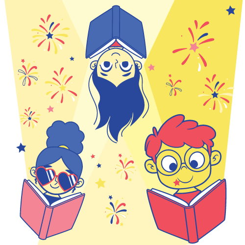 'Kids reading books