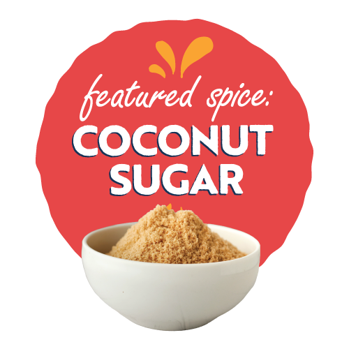 bowl of powdered coconut sugar