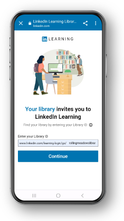 LinkedIn Learning mobile login page preview thumbnail and synopsis