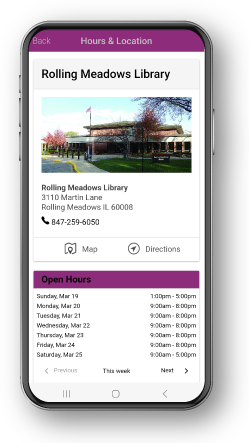 RML mobile app display preview showing