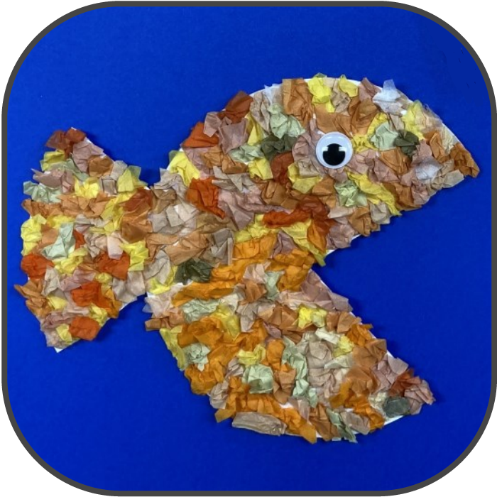 Paper plate fish craft