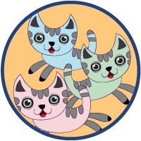 Three Kittens Graphic