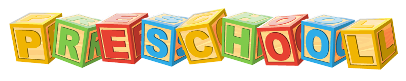 Kid's blocks spelling out the word preschool